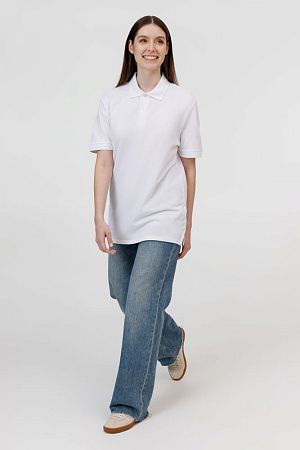 Рубашка поло унисекс Pacific, белая, размер M
