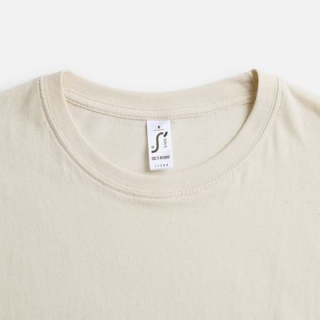 Футболка унисекс Regent 150, светло-бежевая (неокрашенная), размер L