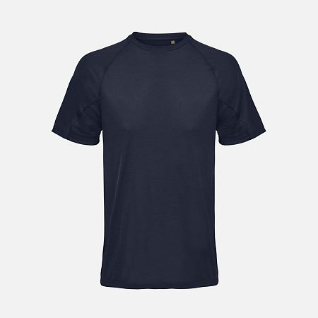 Футболка спортивная унисекс Vortex, темно-синяя, размер XXL