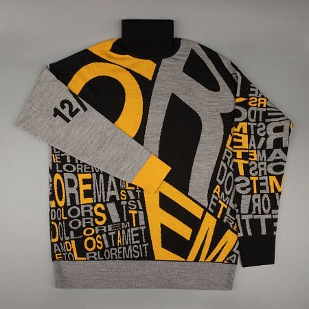 Свитер оверсайз на заказ Tricksy Net, полушерсть, размер S/M