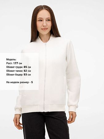 Бомбер унисекс Estado, молочно-белый, размер L