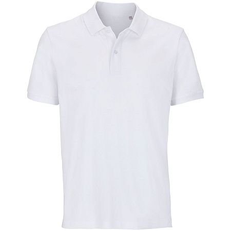 Рубашка поло унисекс Pegase, белая, размер S