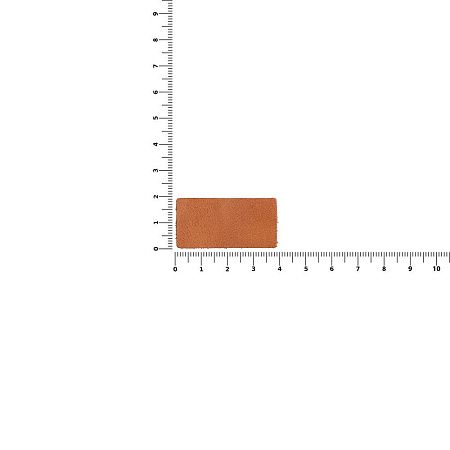 Лейбл кожаный Pasek, XS, горчичный