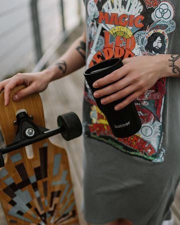 Термостакан Tumbler 350, вакуумный, оранжевый