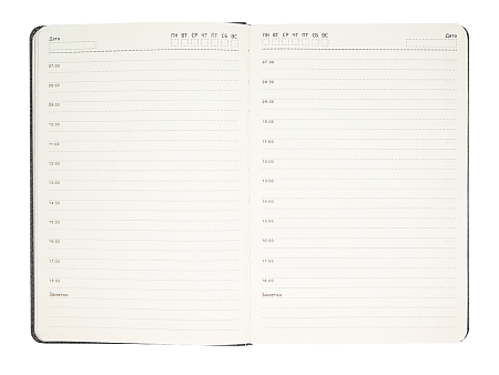 Ежедневник Flexy Milano А5, серый, недатированный, в гибкой обложке