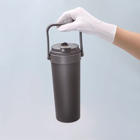 Термокружка вакуумная Соло (Solo), серая