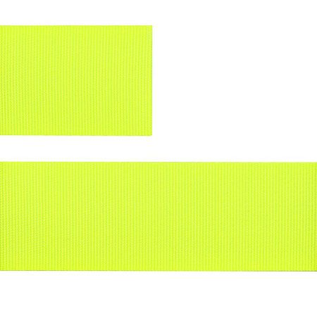 Стропа текстильная Fune 35 S, желтый неон, 30 см