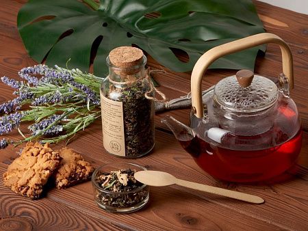 Чай черный с соком имбиря, лавандой и мятой, мини