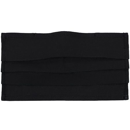 Маска гигиеническая Respire, двухслойная, немедицинская, черная, размер M