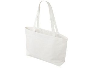 Сумка на молнии «Purch» из хлопка 340 г/м2, цвет: белый