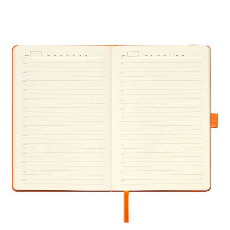 Ежедневник Альфа (Alpha) недатированный, оранжевый/оранжевый