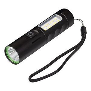 Фонарь Tools York, алюминиевый, аккумуляторный, с зарядкой type-c, черный