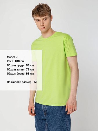 Футболка унисекс Regent 150, зеленое яблоко, размер 5XL