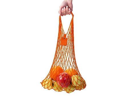 Авоська «Dream» из натурального хлопка с кожаными ручками, 15 л