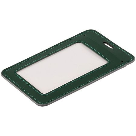 Чехол для пропуска Shall Simple, зеленый
