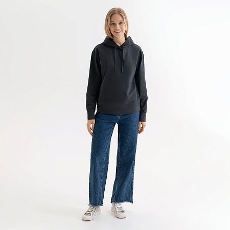 Худи с капюшоном, унисекс Алекс (Alex) антрацит, размер L