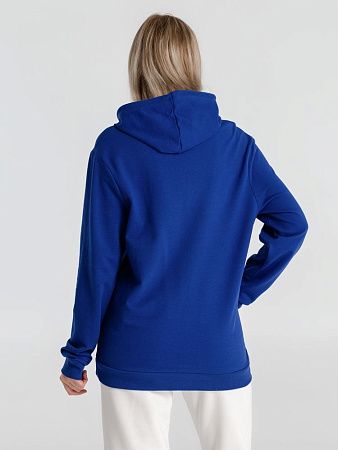 Толстовка с капюшоном унисекс Hoodie, ярко-синяя, размер XS