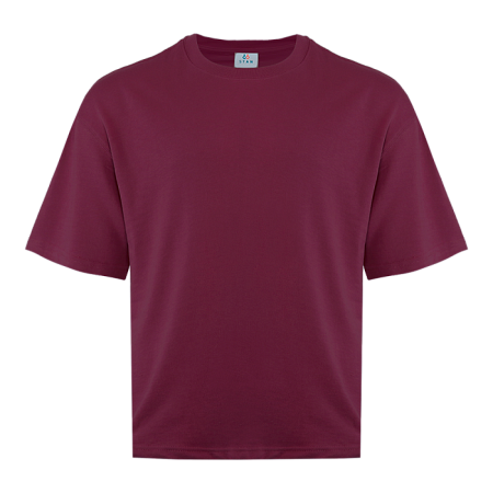 Футболка унисекс оверсайз STAN хлопок/полиэстер 260, 40, Бордовый,  (66)  (56/XXXL)