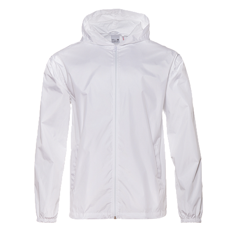 Ветровка унисекс STAN дюспо 210T, 85, 59, Белый,  (10/1)  (56/XXXL)