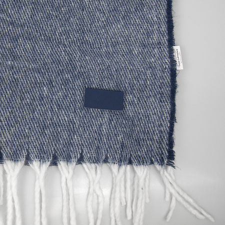 Шеврон Rectangle Latte Soft touch размер 60*30 мм, темно-синий, со скругленными углами