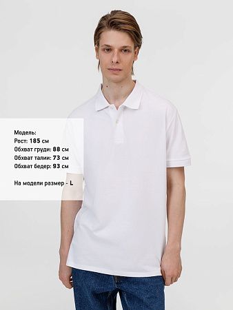 Рубашка поло унисекс Pacific, белая, размер M