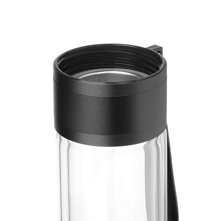 Бутылка стеклянная с двойными стенками Терсо (Terso), черная