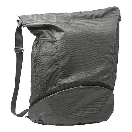 Рюкзак нейлоновый Trieste, серый, размер 42*45*16 см