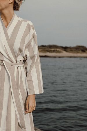 Халат VINGA Ornos из переработанного хлопка GRS, S/M