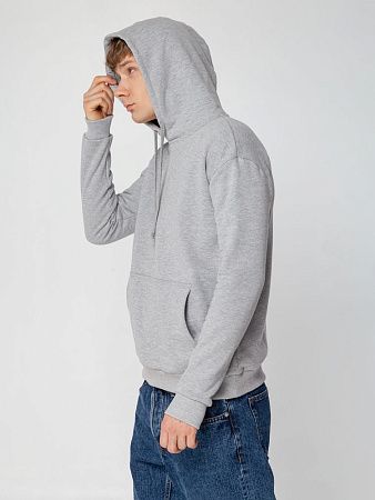 Толстовка с капюшоном Unit Kirenga Heavy, серый меланж, размер XS