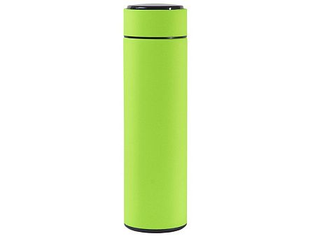 Термос FAMILY MARK LED, индикатор, soft touch