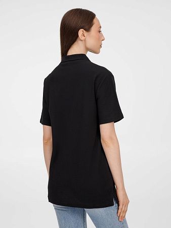 Рубашка поло унисекс Tervise, черная, размер S