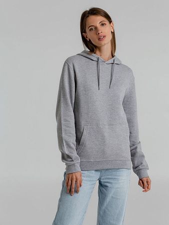 Толстовка с капюшоном Snake II серый меланж, размер 3XL