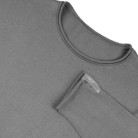 Лонгслив унисекс Siluetti Fuori, серый, размер S/M