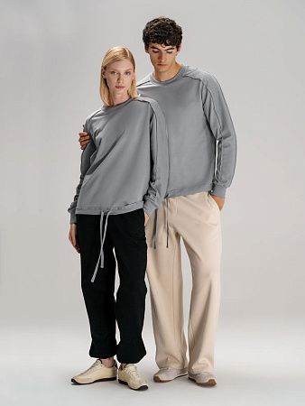 Свитшот унисекс Vozduh, светло-серый, размер XL/2XL