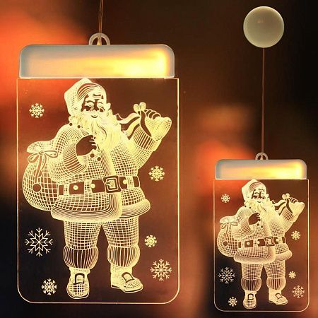 Новогодние украшения со светящимся логотипом