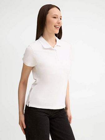 Рубашка поло женская People 210, белая, размер S