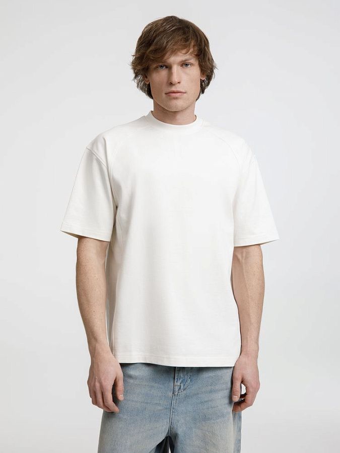 Футболка оверсайз унисекс Sideline, черная под нанесение