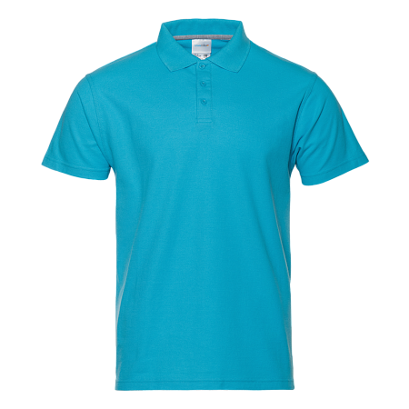 Рубашка поло унисекс STAN хлопок/полиэстер 185, 104, Бирюзовый,  (32)  (46/S)