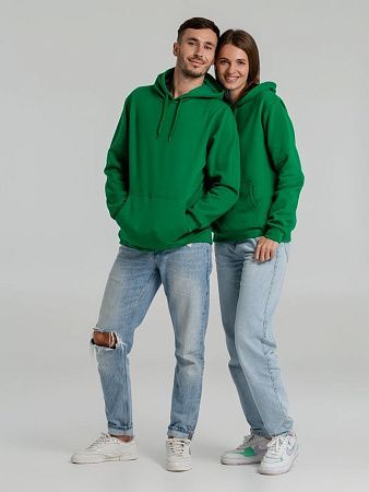 Толстовка с капюшоном Snake II ярко-зеленая, размер M