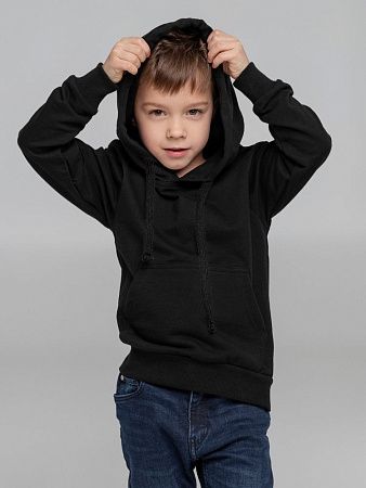 Худи детское Kirenga Kids 2.0, черное, размер 8 лет (118-128 см)