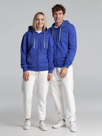 Толстовка на молнии с капюшоном Unit Siverga , ярко-синяя, размер XS