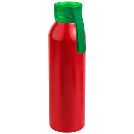 Бутылка для воды VIKING RED 650мл. Красная с салатовой крышкой 6144.15