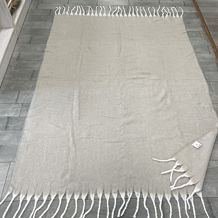 Плед акриловый Super Soft Nature размер 120*160 см, серый, плотность 450гр/м2