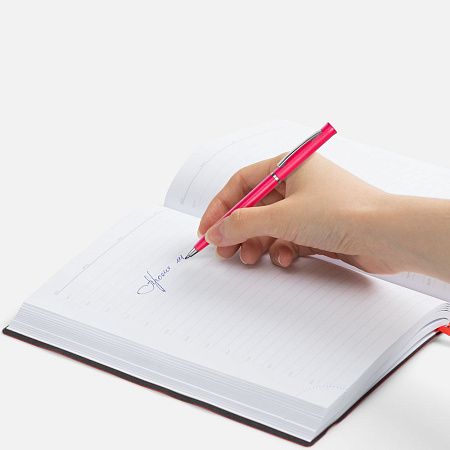 Ручка шариковая Euro Chrome, розовая