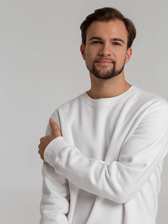 Свитшот унисекс King, белый, размер XS