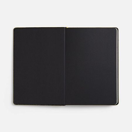 Ежедневник Alanis, недатированный, черный с желтым