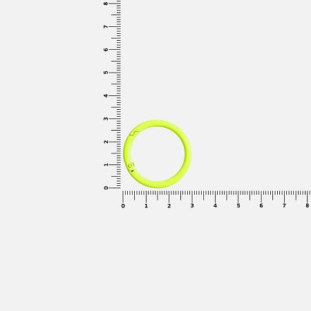 Карабин-кольцо Claus, L, желтый неон