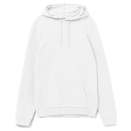 Толстовка с капюшоном унисекс Hoodie, белая, размер S