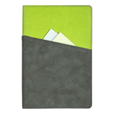 Ежедневник Flexy Smart Porta Nuba Latte A5, серый/оранжевый, недатированный, в гибкой обложке