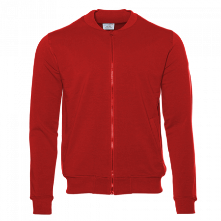 Толстовка унисекс STAN на молнии футер без начёса 245, 65N, Красный,  (14)  (52/XXL)